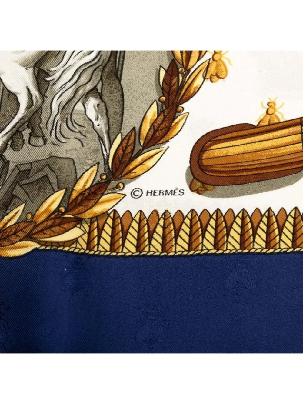 Hermes Carre 90 Napoleon Multicolor Silk Scarf - Picture 7 of 9